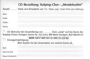 CD-Bestellung